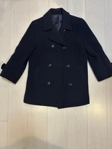 이스트 보이 네이비 울 피 코트