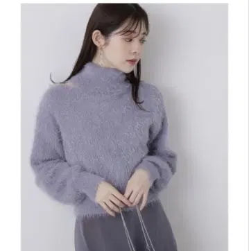 아지메 넥 니트