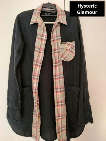 HYSTERIC GLAMOUR 체크 무늬 긴팔 셔츠