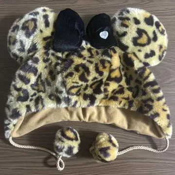 디즈니 팬캡 레오파드 무늬