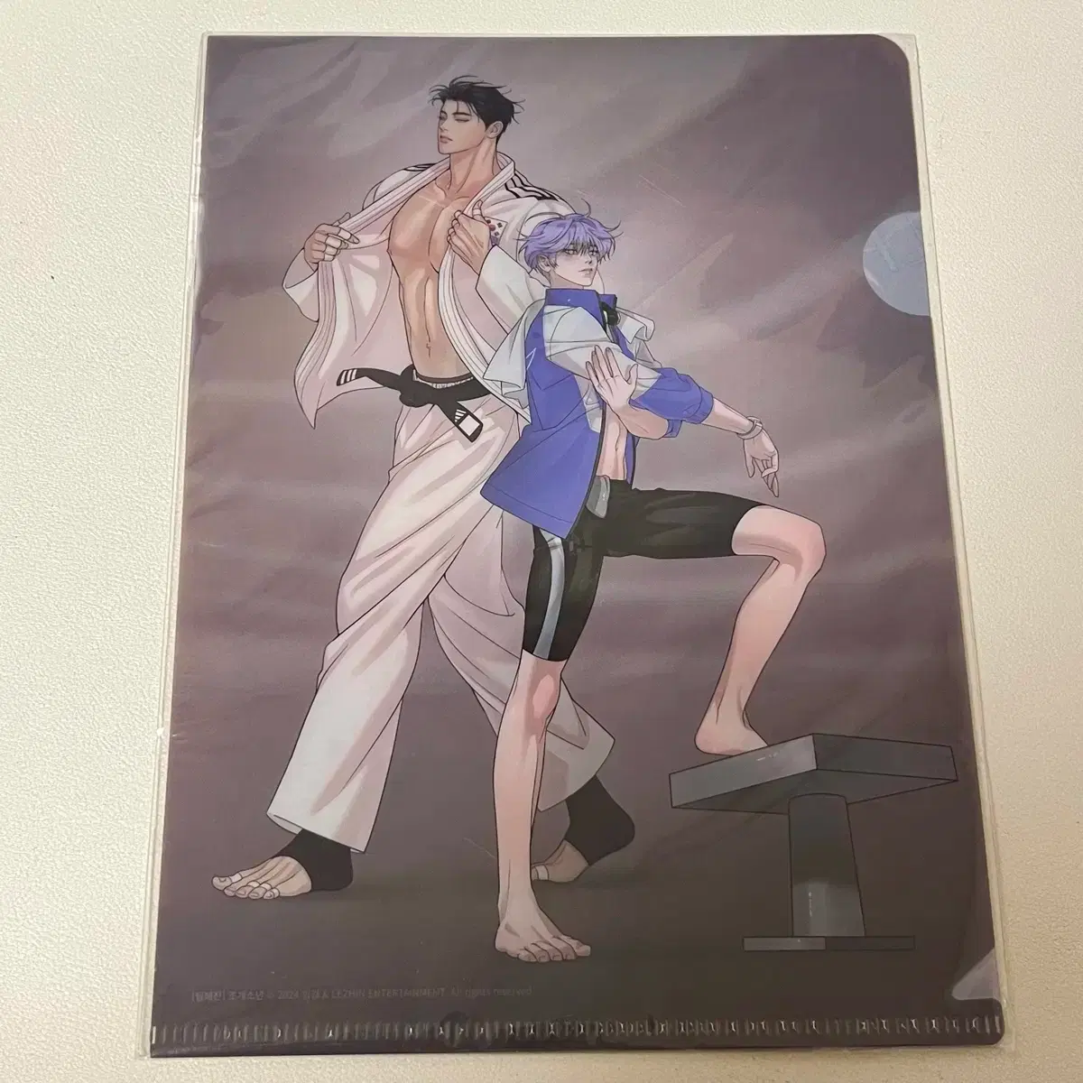[Team Rejin] Clear File + Couple Postcard Clam Boy