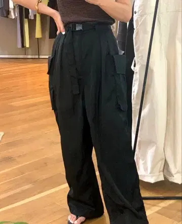 PHEENY 나일론 밀리터리 팬츠 (블랙) size2