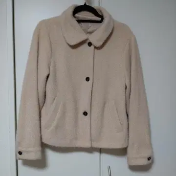 새상품급 핑크 베이지 숏 기장 자켓