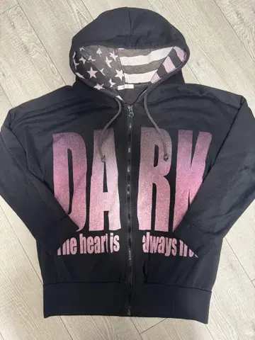 DARK 후드 부착 후드티