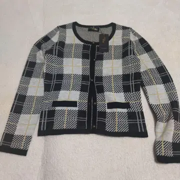 CECIL McBEE 체크 무늬 가디건 M