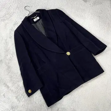 새상품급 [온워드] (F) 캐시미어 100% 테일러드 자켓 코트 네이비