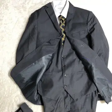 미사용 새상품 그레이 비즈니스 정장 쓰리피스 2XL