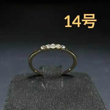 빈티지 패션 반지 골드 14호 크리스탈 스톤 반지