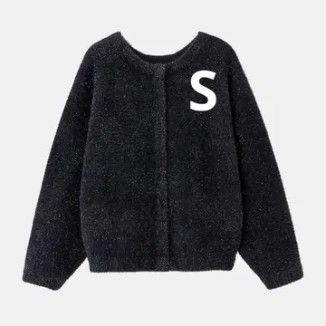 라메 페더 얀 2WAY 가디건 S PLST 블랙 BLACK