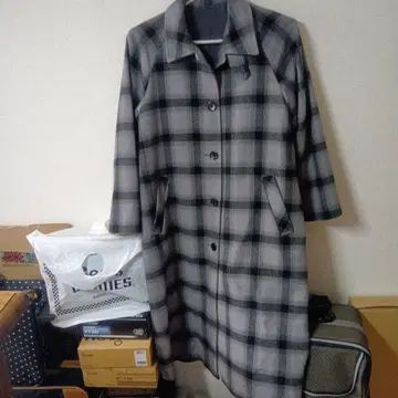 체크 발라 코트 GU