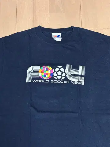 FOOT WORLD SOCCER NEWS T셔츠 네이비 L사이즈