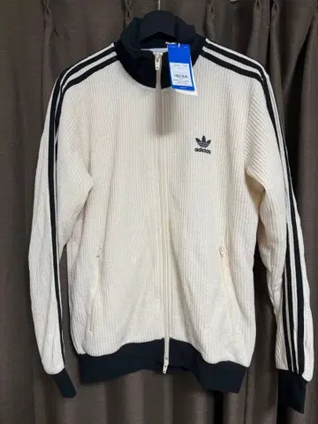 adidas 와플 트랙 자켓 L 화이트