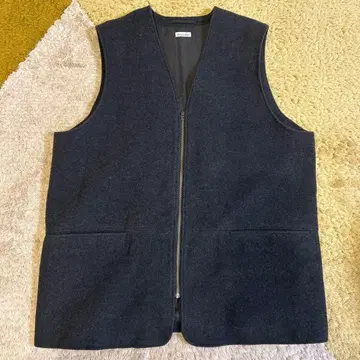 UNITED ARROWS 지퍼 베스트 블랙