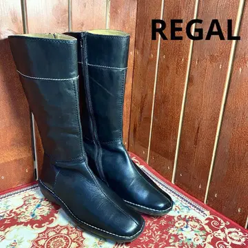 REGAL 사이드 지퍼 부츠 블랙 23.5cm