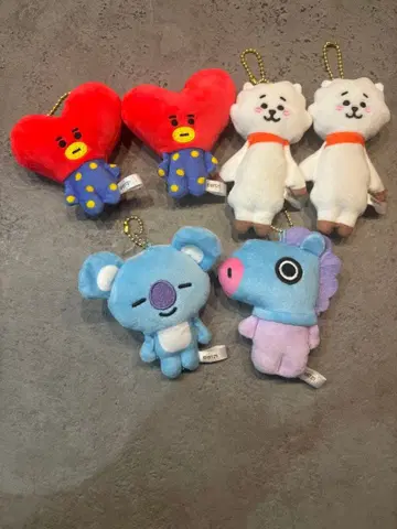 BT21 키링 봉제 인형 세트 6개