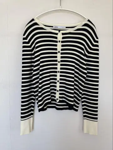 ZARA 보더 가디건