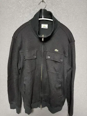 LACOSTE 블랙 니트 자켓