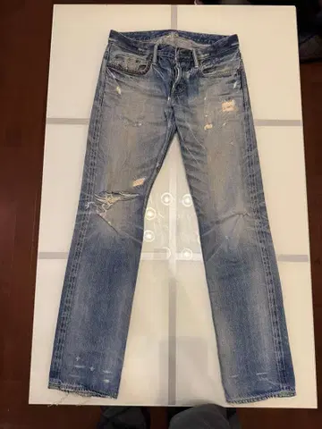 HYSTERIC GLAMOUR 스트레이트 데님 라이트 블루