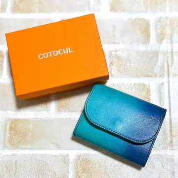 COTOCUL 그라데이션 가죽 접이식 지갑