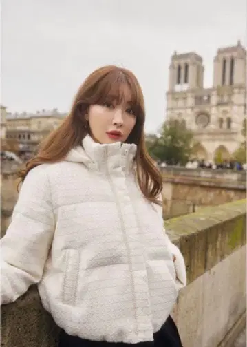 herlipto Hooded Tweed Down Jacket