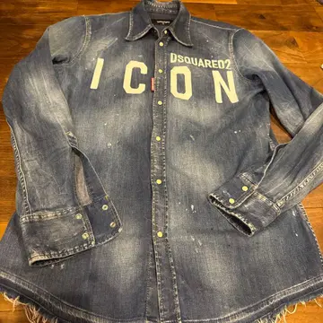 새상품급 DSQUARED2 ICON 데님 셔츠 46