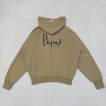 90S Papas 빅 로고 맨투맨 풀오버 후드티