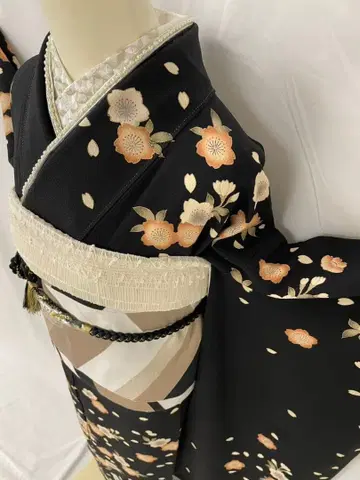 [ WA-Modern ] 순수 실크 분할 염색 후리소데 7점 풀세트