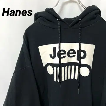 N-5899 Hanes 미국 빈티지 의류 Jeep 후드 맨투맨 XL