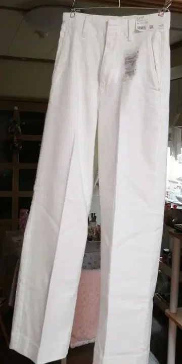 UNIQLO 와이드 트라자 청바지 white XS