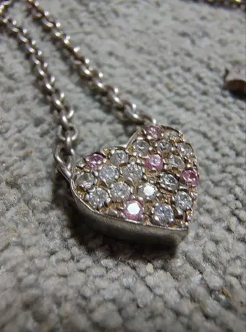 스타 주얼리 실버 925 하트형 크리스탈 목걸이