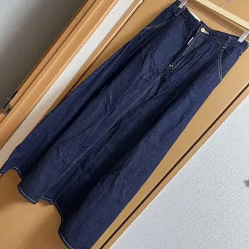 데님 롱 스커트