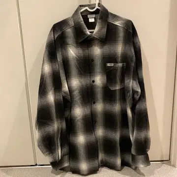CALTOP 칼탑 체크 셔츠 BLACK IVORY #2000