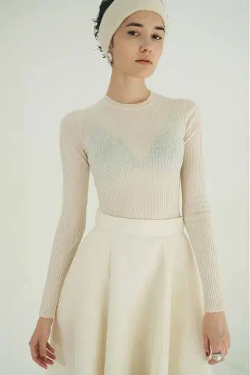 CLANE SHEER RIB KNIT TOPS