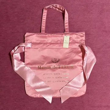 Maison de FLEUR 더블 리본 토트백