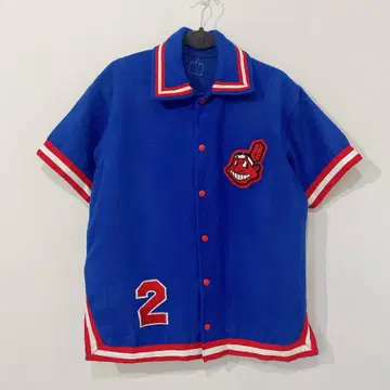 70s felco 클리브랜드 인디언스 반팔 셔츠 자켓