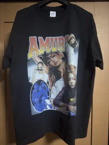 아무로 나미에 BOOTLEG RAP TEE 아티스트 티셔츠