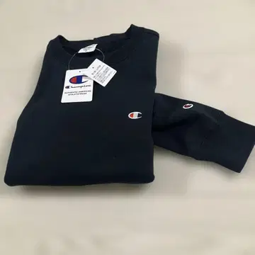 새상품 남성용 Champion 블랙 트레이닝복 LL