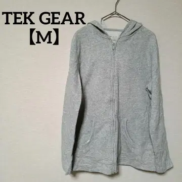 TEK GEAR [M] 그레이 후드 부착 후드티 속기모 겉옷