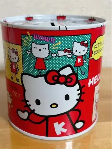 헬로키티 캔 저금통