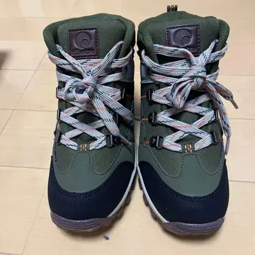 albatre 등산화 22.0cm 올리브 그린/네이비