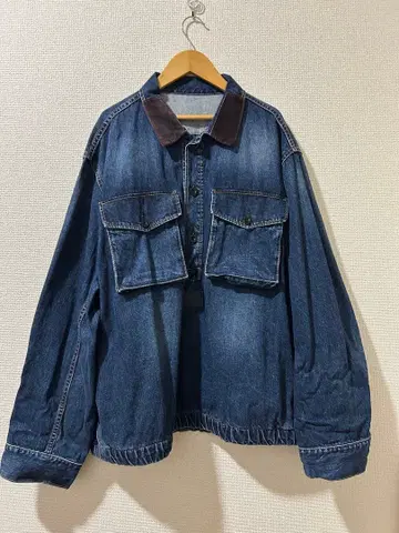 Sacai (사카이) 풀오버 데님 자켓 블루종 인디고