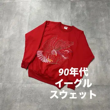 90s 이글 독수리 맨투맨 트레이닝복 빈티지 바이크 바이커 패션