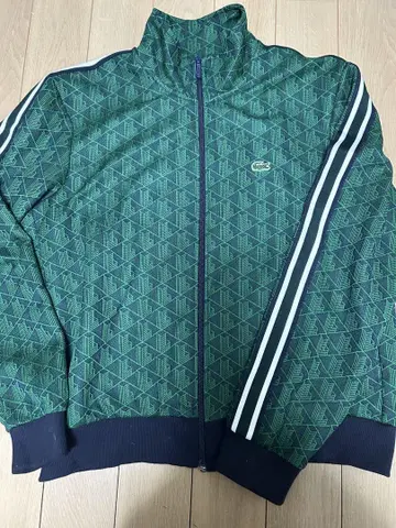 완판템 새상품급 LACOSTE 모노그램 트랙 자켓 오버 사이즈