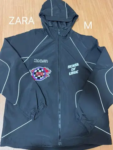 ZARA 후드 부착 자켓 M