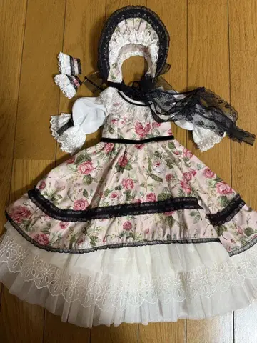 SDgr SD 여아 사이즈 딜러님 제작 꽃무늬 드레스 세트