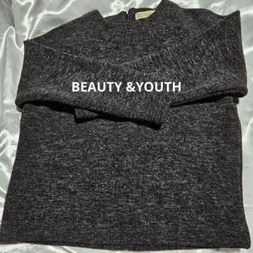 BEAUTY&YOUTH 다크 그레이 긴팔 탑