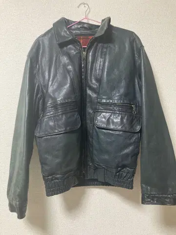 빈티지 Schott 가죽 자켓 블랙