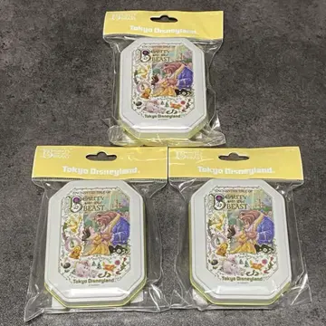 디즈니랜드 미녀와 야수 씰 3개 세트