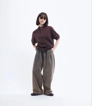 THE BORDMAN 2턱 와이드 데님