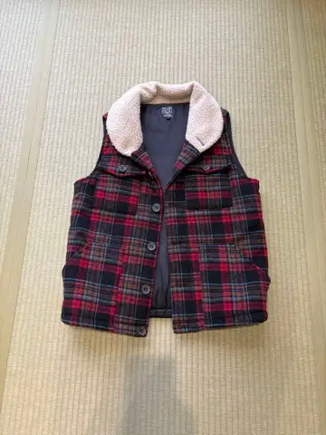 SCREW 체크 무늬 베스트 사이즈 4